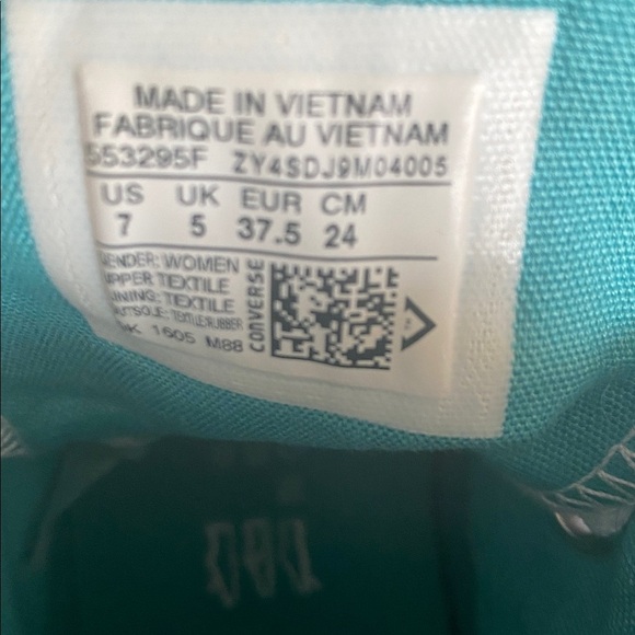 Converse Chuck Taylor All Star Hi Digital Floral Sneakers Women’s US 7 L-13 - Picture 7 of 7